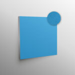 Aluminiumrahmen mit Akustikstoff und Akustikvlies zur Verbesserung der Raumakustik