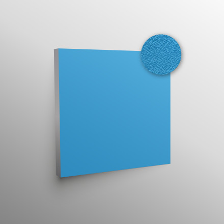 Aluminiumrahmen mit Akustikstoff und Akustikvlies zur Verbesserung der Raumakustik