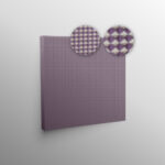 inno coustic Wandabsorber mit Akustikstoff an Wand montiert