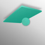 Standardgröße eines Akustik Deckenabsorber an der Decke montiert