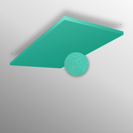 Standardgröße eines Akustik Deckenabsorber an der Decke montiert