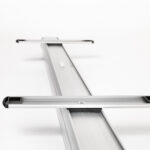 Detailansicht eines preiswerten Rollbanner von unten