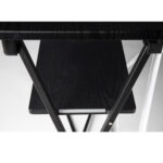 Mobile Messetheke mit Aluminiumrahmen und Ablage