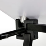 Detail einer Promotiontheke mit individuell bedruckter Frontbespannung