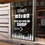 Schaufensterbeschriftung mit individuell gestalteten Folienschnitten