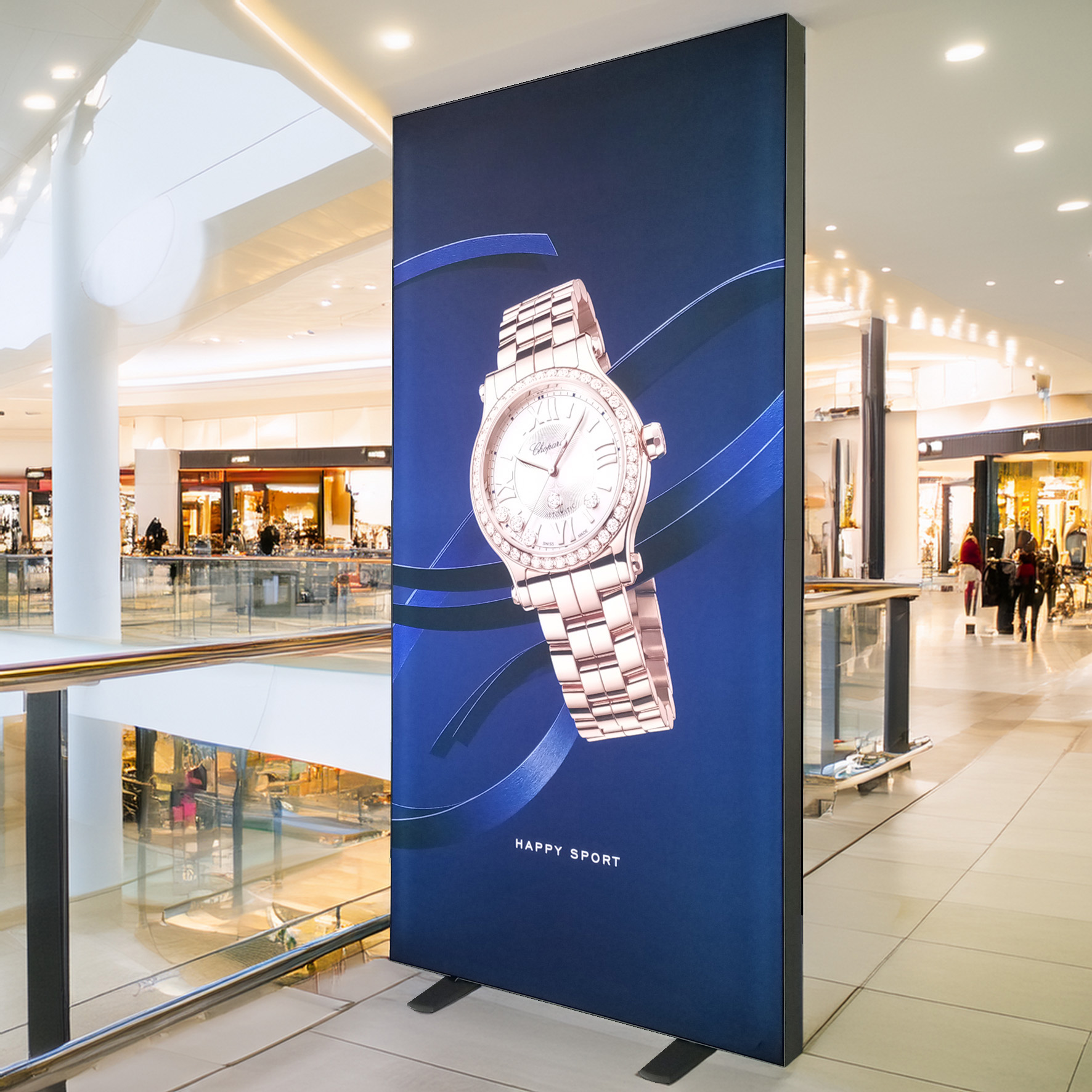 Inno Pop-Up LED Aufsteller mit hinterleuchteter Textilbespannung