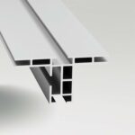 Detailansicht eines Aluprofils für einen beidseitig bespannten Textilrahmen
